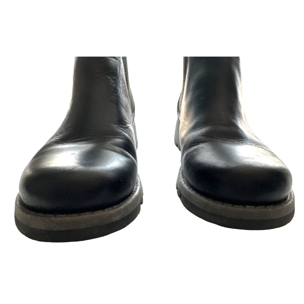 Women's Black Ankle Boots - Picture 5 of 12